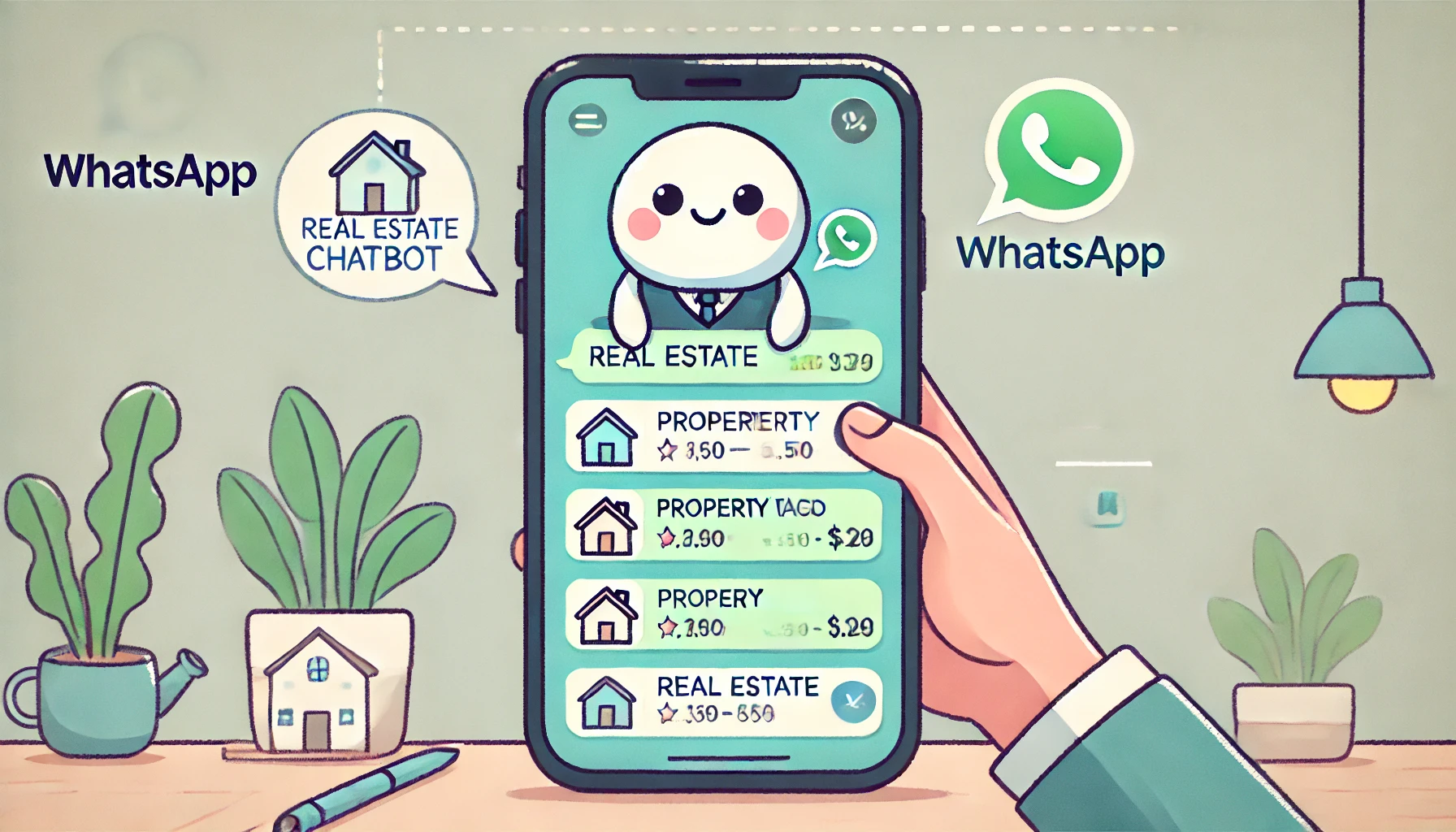 real estate chatbot with WhatsApp